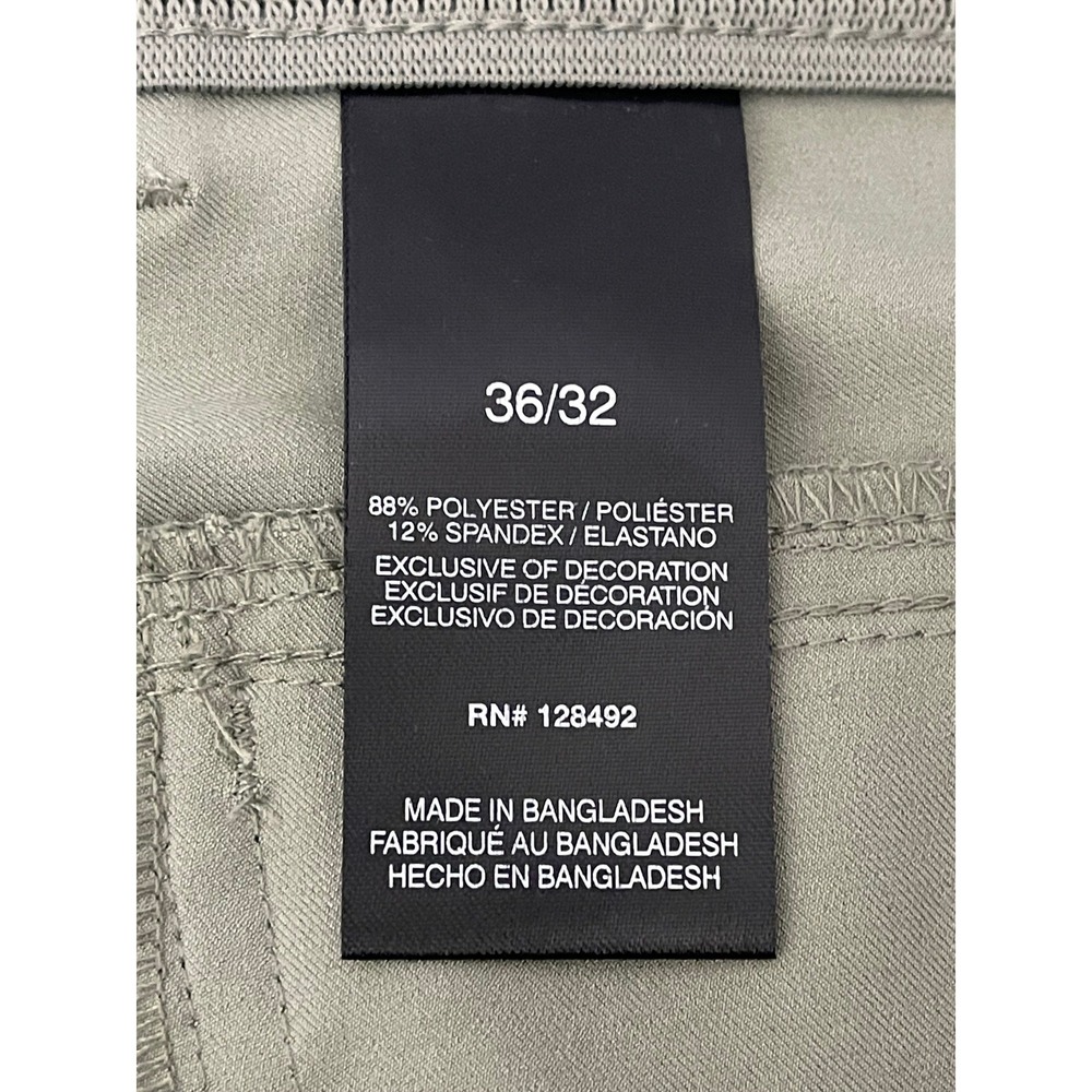 Greg Norman Mens Performance Stretch Golf Pants Sage Green 36x32 G7S25XMP737 NWT - Picture 4 of 7